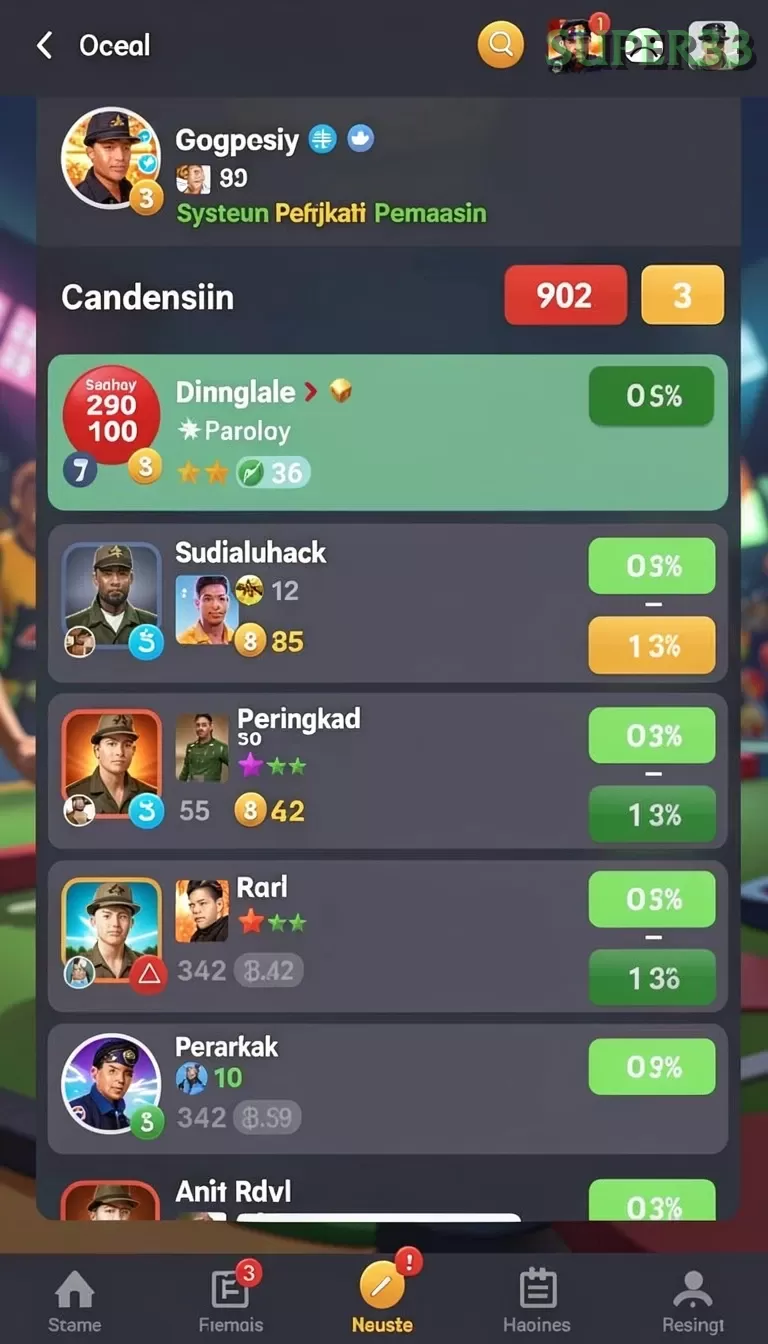 Cuplikan layar CR7VIP — aktivitas